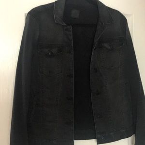 Joe's jeans black distressed Jean jacket